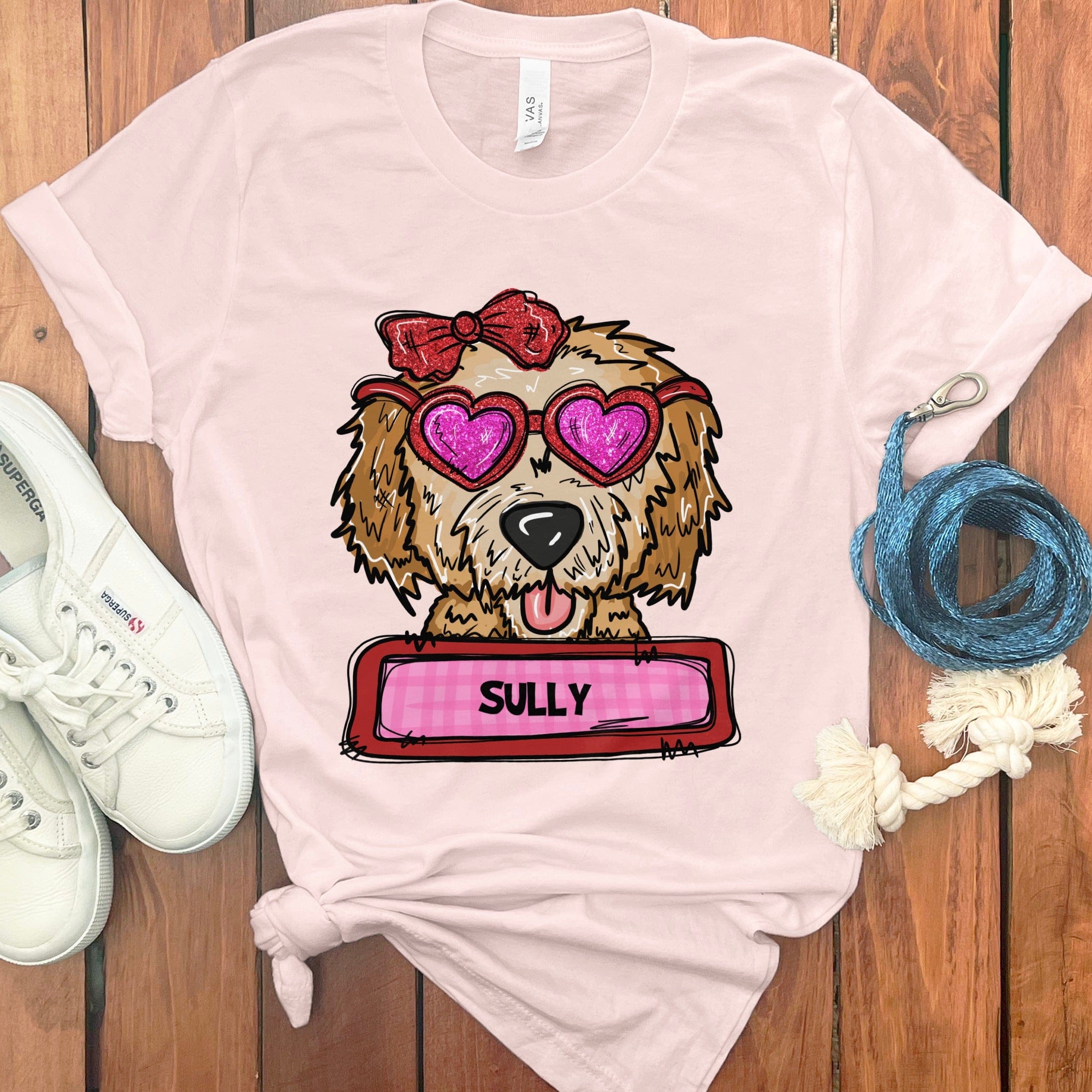 Personalized Valentine Doodle T-Shirt in by Puppy Jo