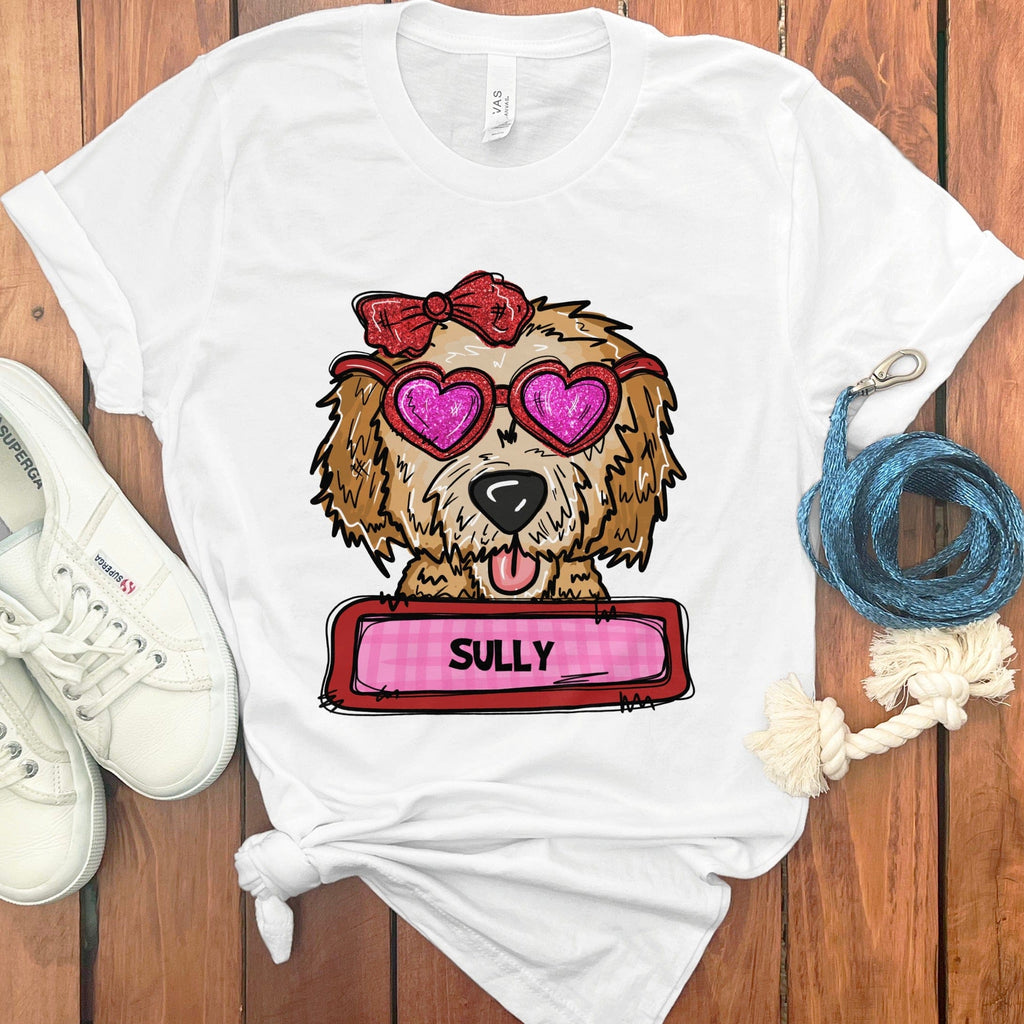 Personalized Valentine Doodle T-Shirt in by Puppy Jo