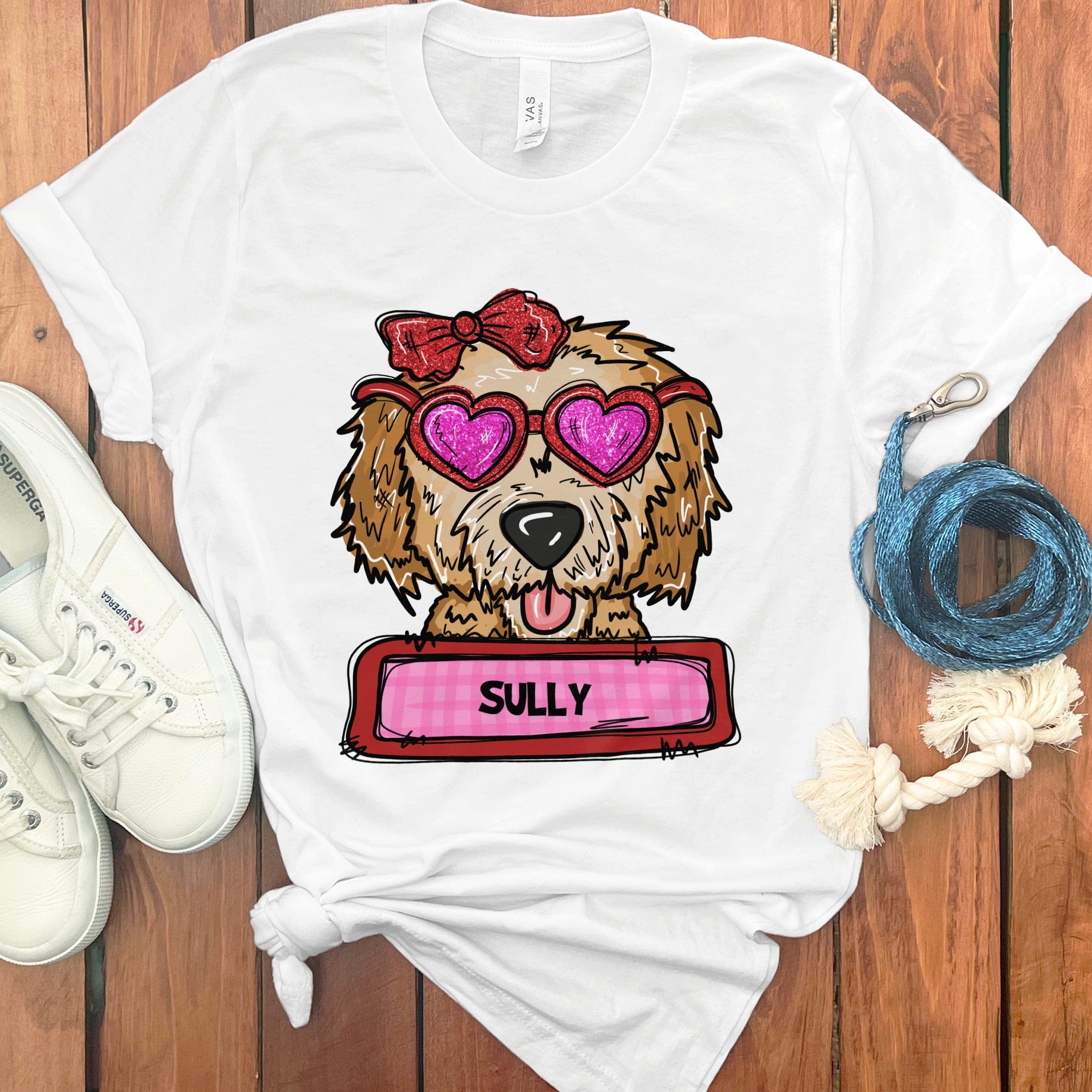 Personalized Valentine Doodle T-Shirt in by Puppy Jo