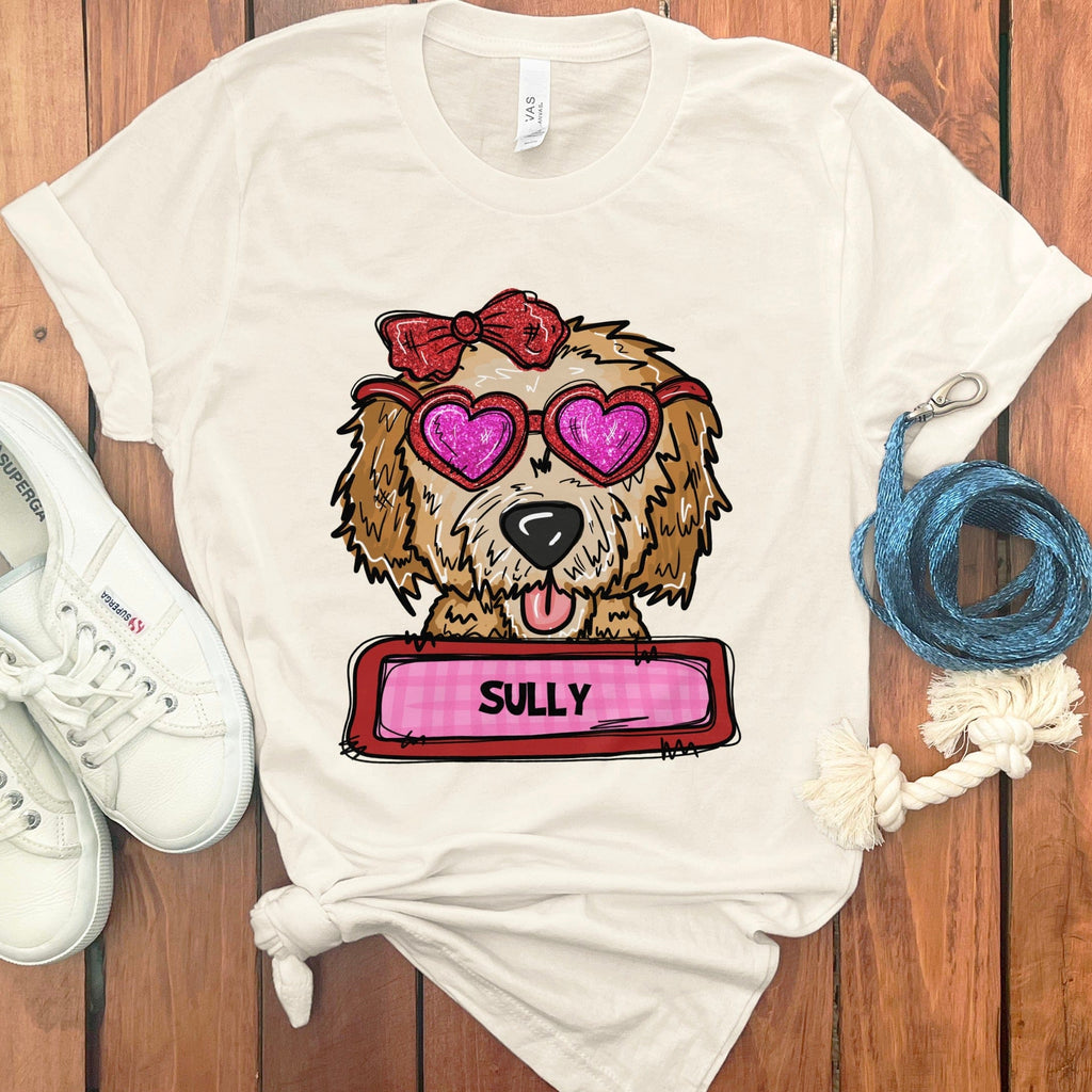 Personalized Valentine Doodle T-Shirt in by Puppy Jo