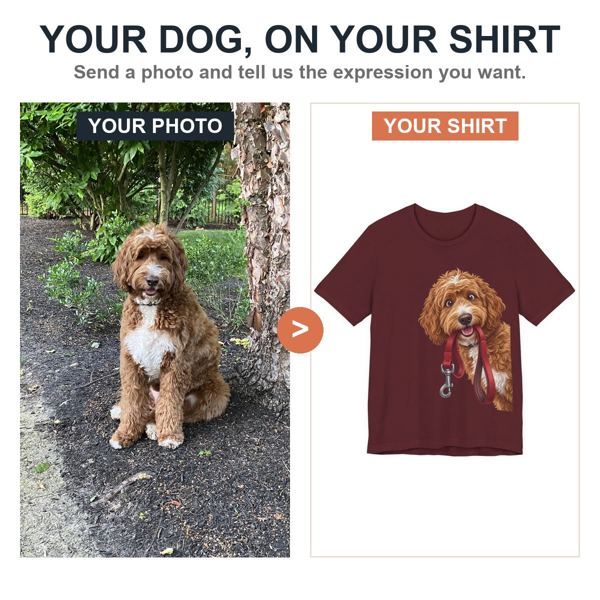 Your dog, on your shirt