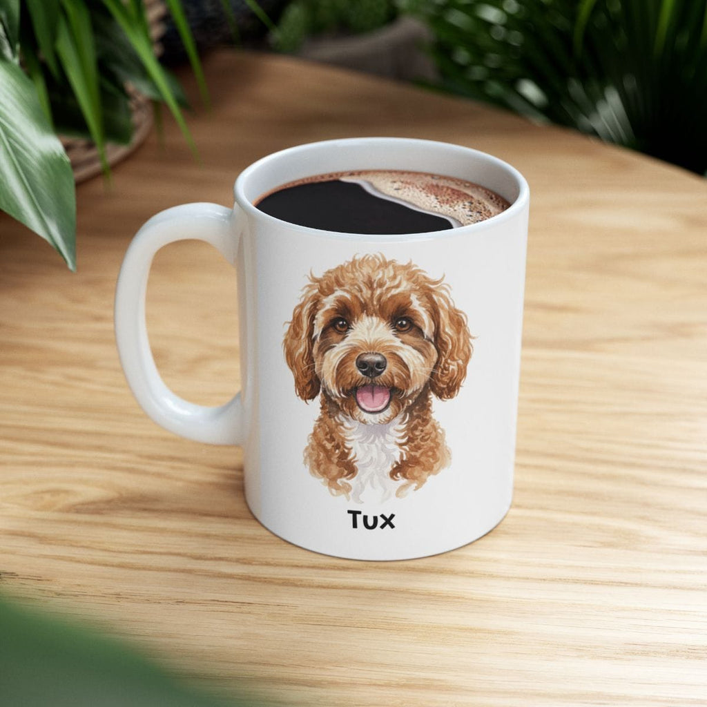 Personalized Watercolor Dog Portrait Mug in by AnywherePOD