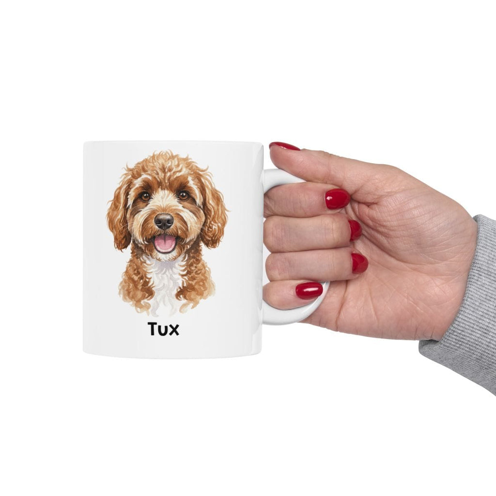 Personalized Watercolor Dog Portrait Mug in by AnywherePOD