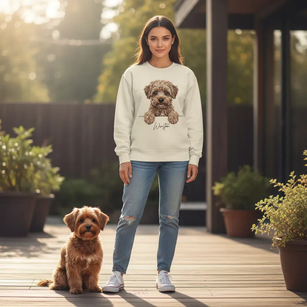 Personalized Yorkiepoo Sweatshirt in by Puppy Jo