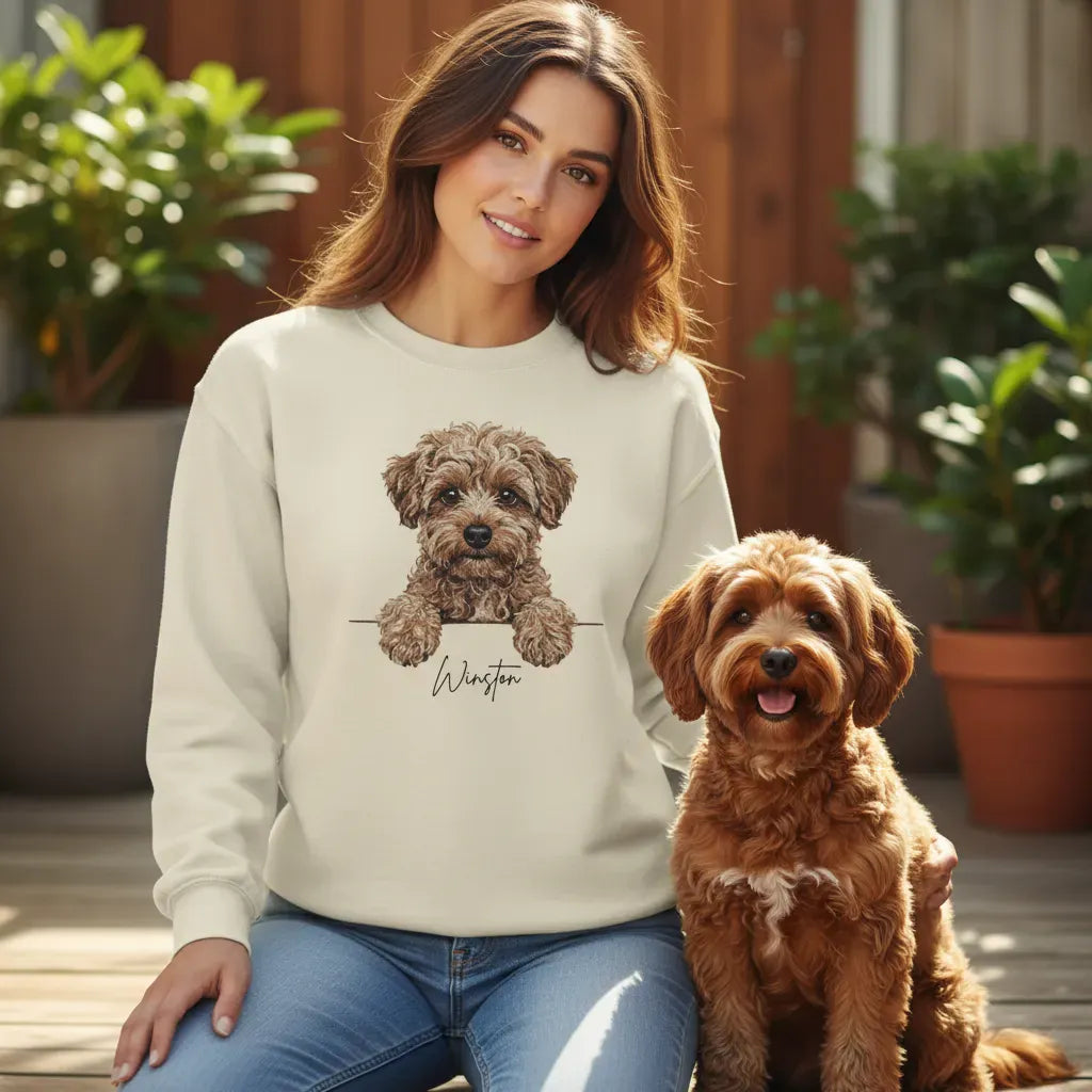 Personalized Yorkiepoo Sweatshirt in by Puppy Jo