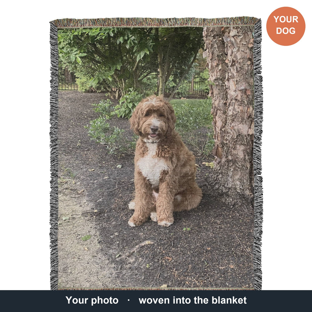 Pet Photo Heirloom Woven Blanket in by AnywherePOD