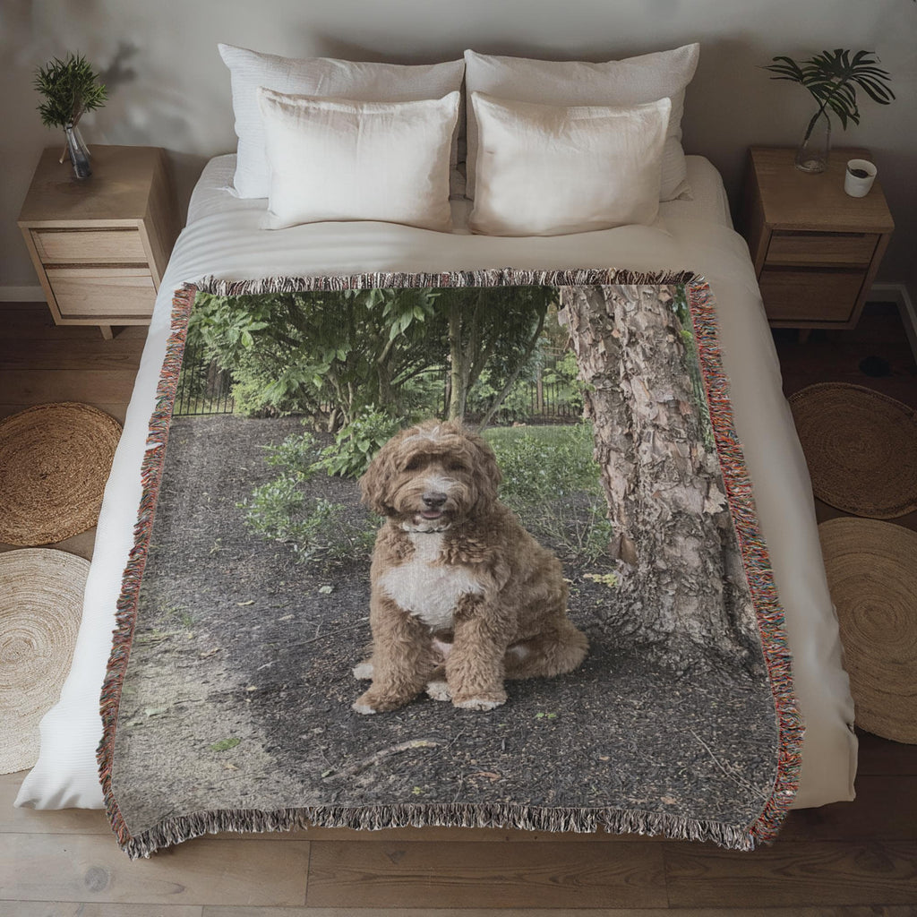Pet Photo Heirloom Woven Blanket in 50" x 60" by AnywherePOD