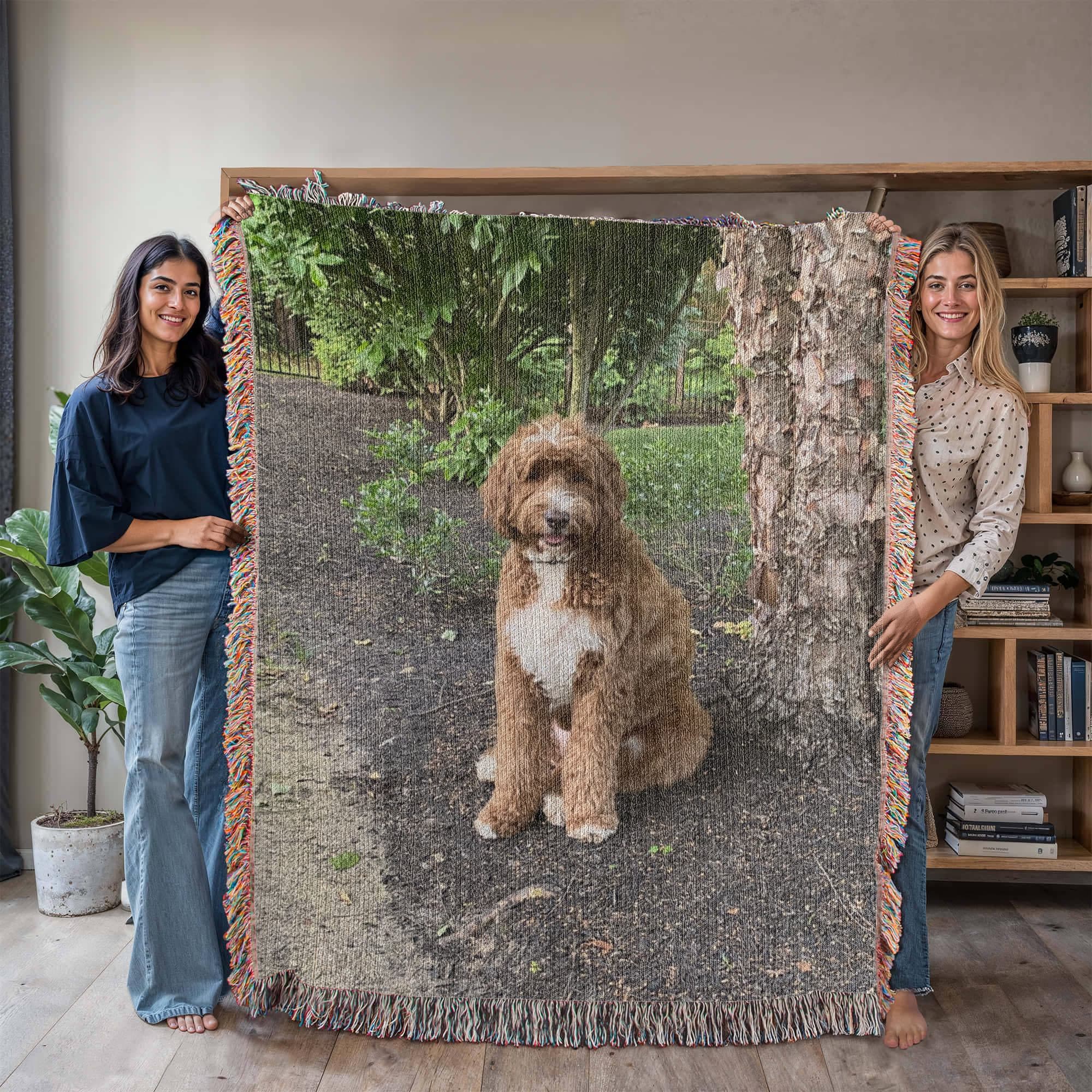 Pet Photo Heirloom Woven Blanket in 60" x 80" by AnywherePOD