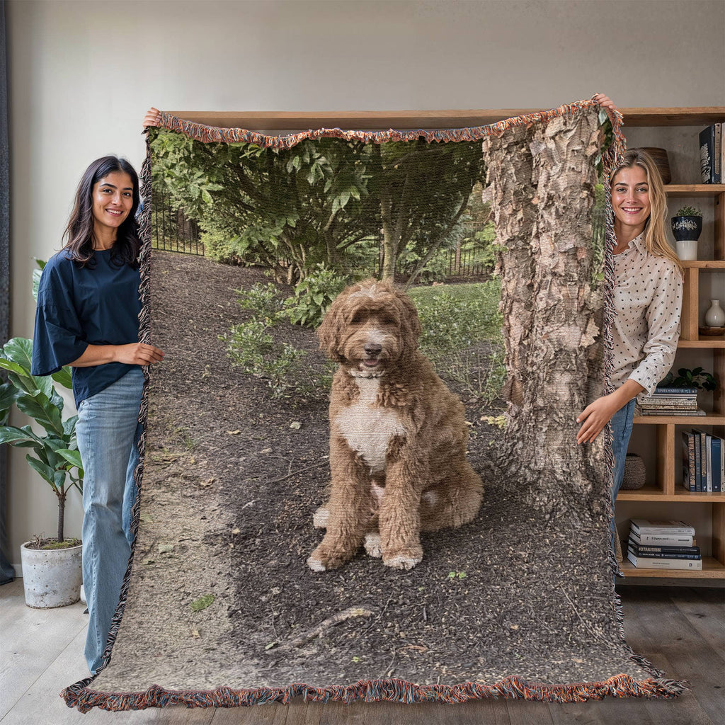 Pet Photo Heirloom Woven Blanket in 60" x 80" by AnywherePOD