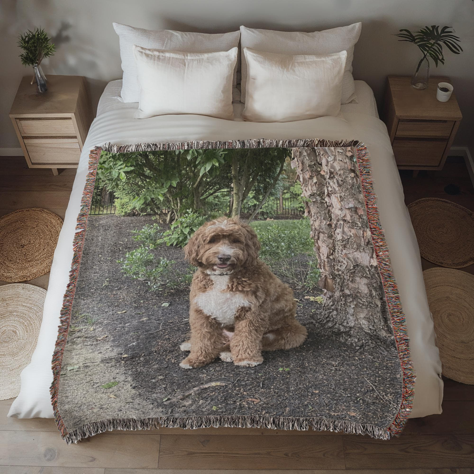 Pet Photo Heirloom Woven Blanket in by AnywherePOD