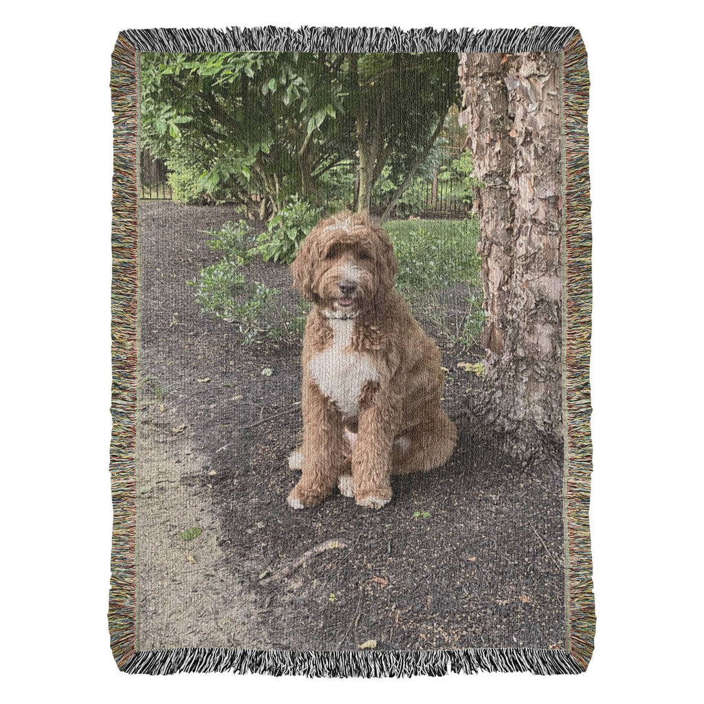 Pet Photo Heirloom Woven Blanket in by AnywherePOD