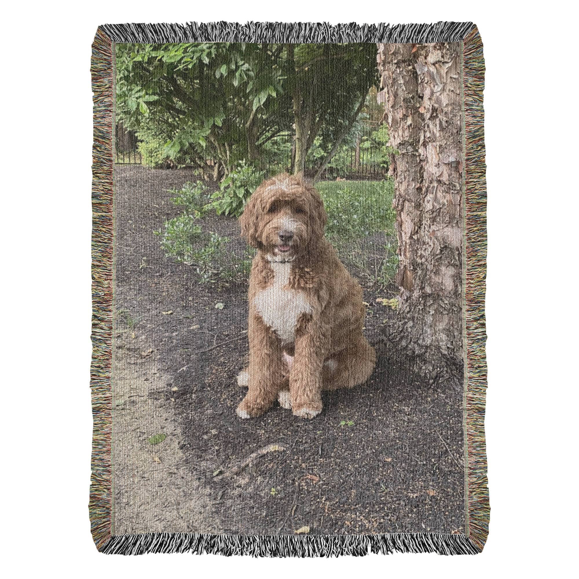 Pet Photo Heirloom Woven Blanket in by AnywherePOD