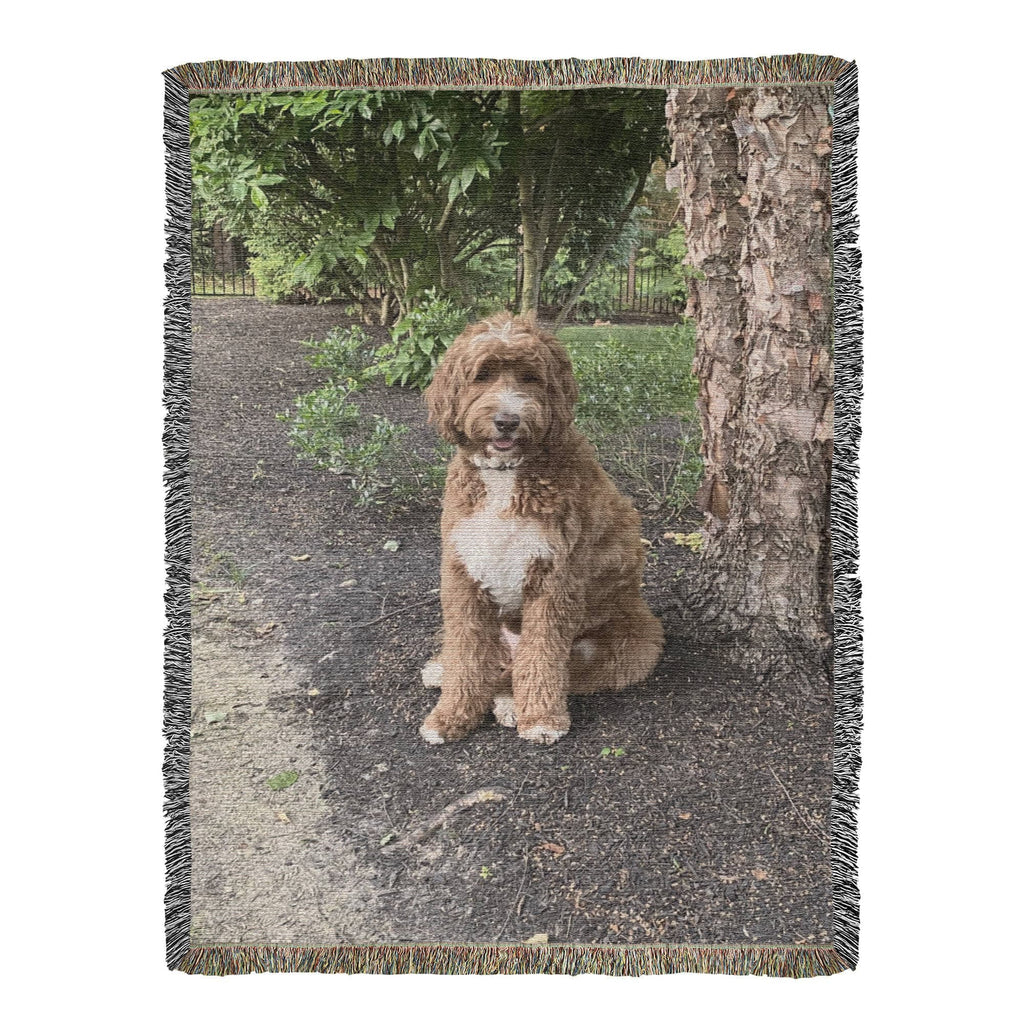 Pet Photo Heirloom Woven Blanket in by AnywherePOD