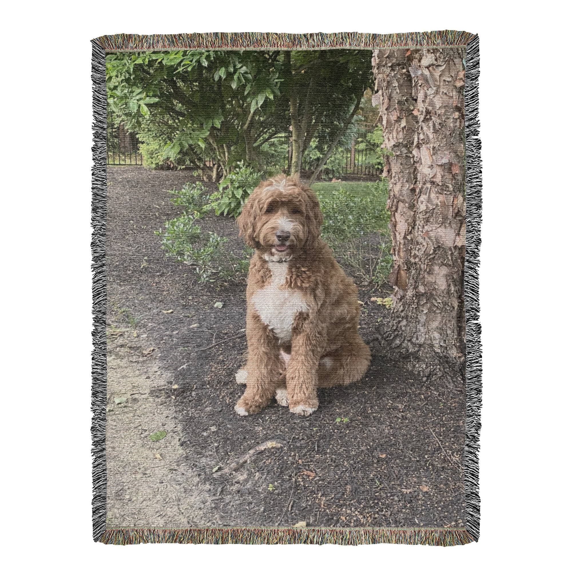 Pet Photo Heirloom Woven Blanket in by AnywherePOD