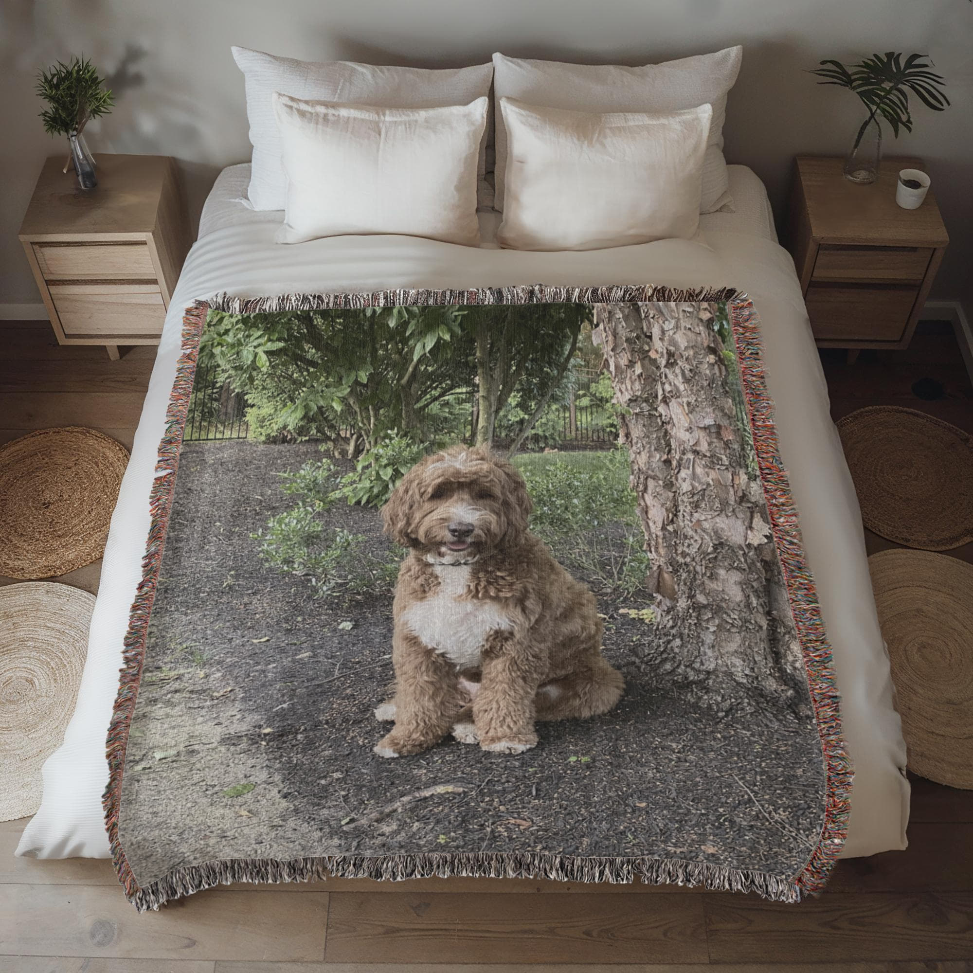 Pet Photo Heirloom Woven Blanket in by Puppy Jo