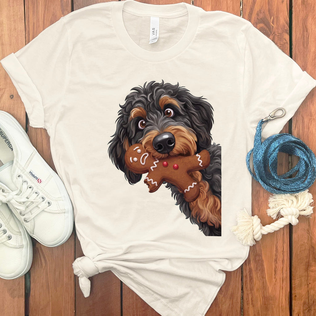 Phantom Goldendoodle Cookie Thief T-Shirt in Natural / S by Puppy Jo