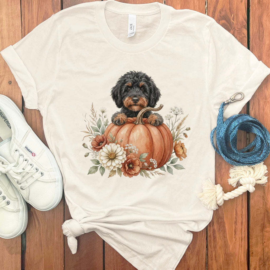 Phantom Goldendoodle Fall T-Shirt in Natural / S by Puppy Jo
