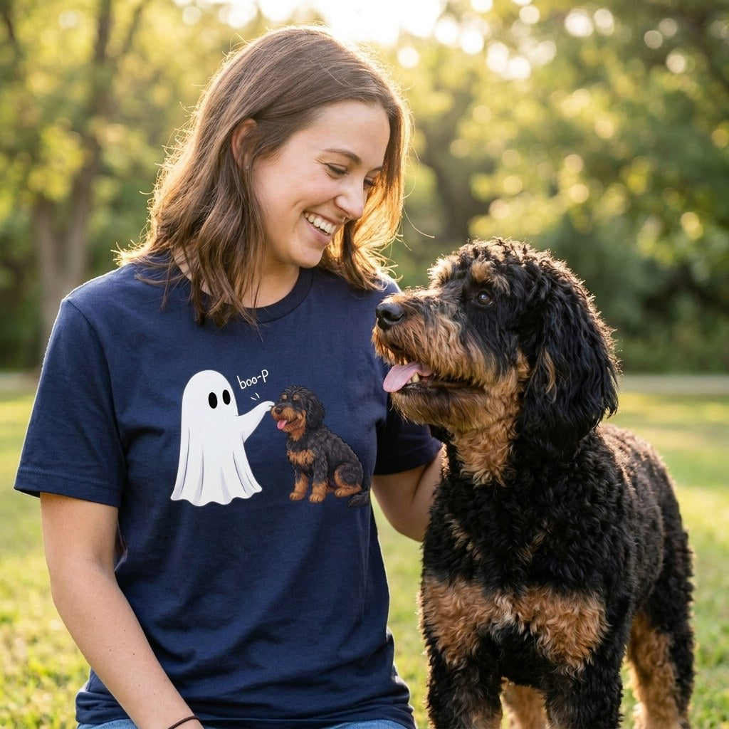 Phantom Goldendoodle Ghost Boop T-Shirt in by Puppy Jo