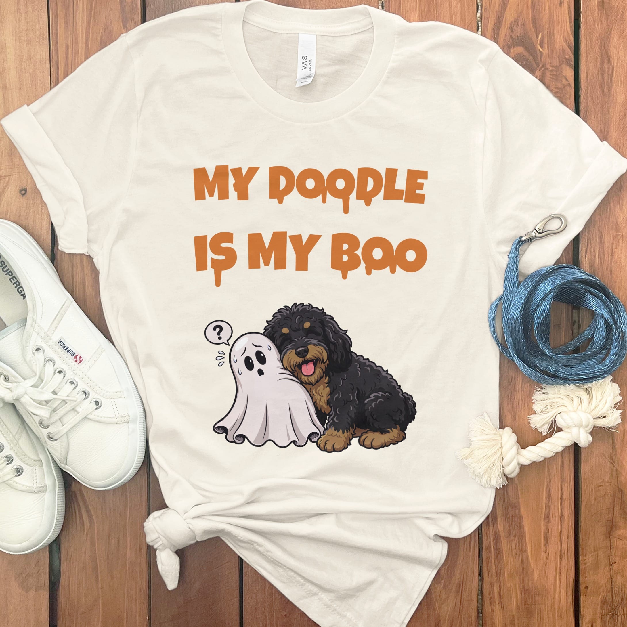 Phantom Goldendoodle My Boo T-Shirt in Natural / S by Puppy Jo