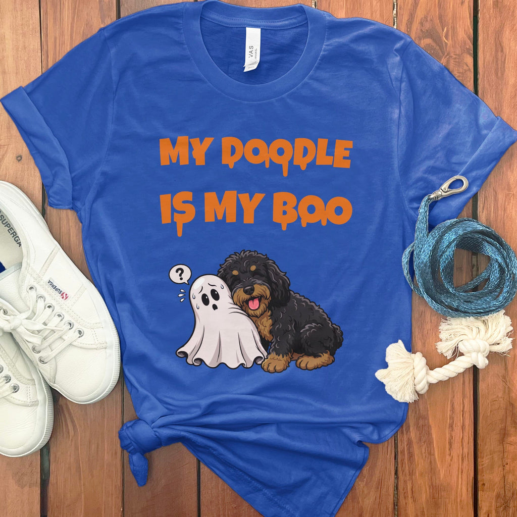 Phantom Goldendoodle My Boo T-Shirt in True Royal / S by Puppy Jo