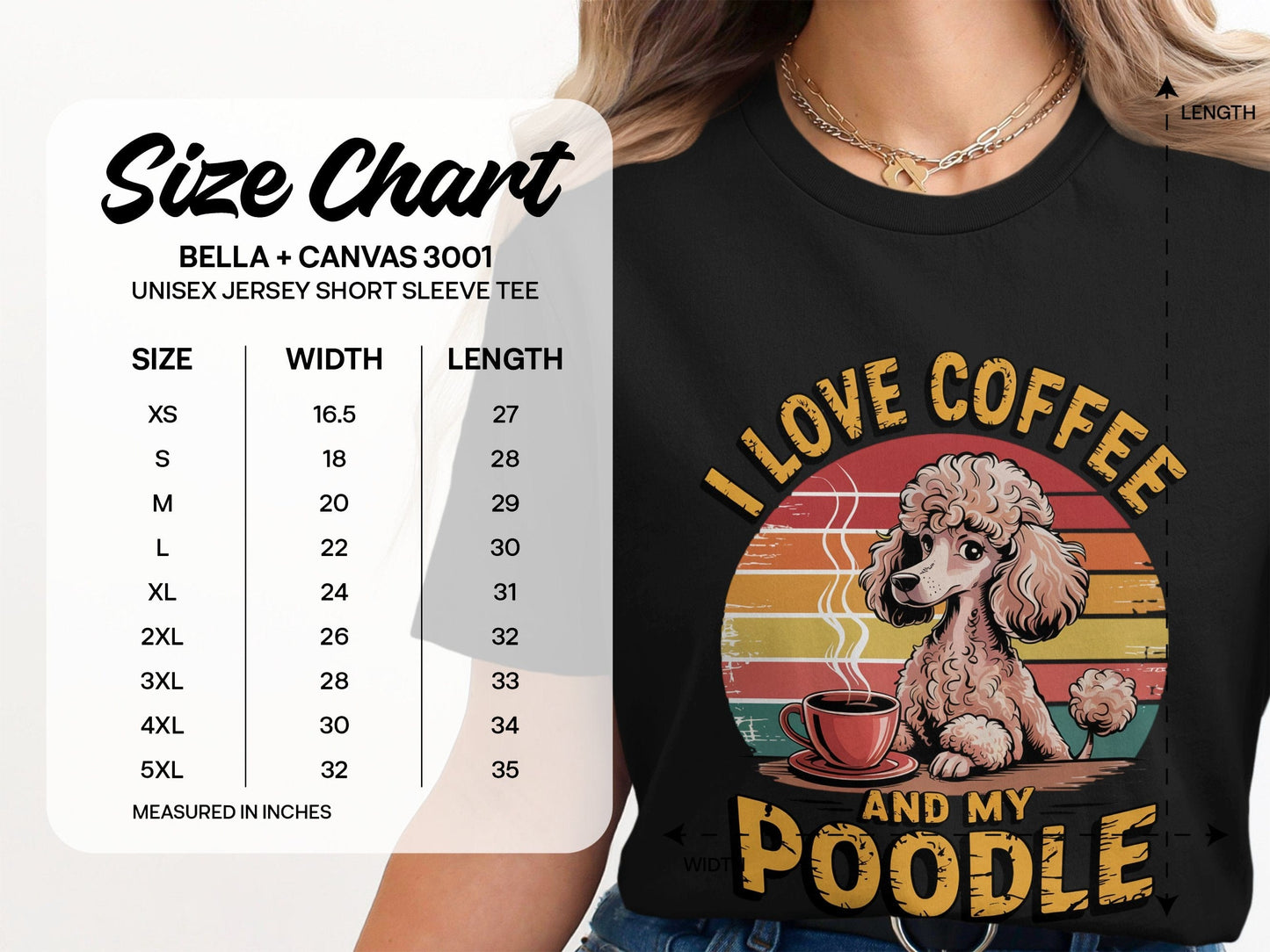 I Love Coffee and My Poodle Graphic Short Sleeve product