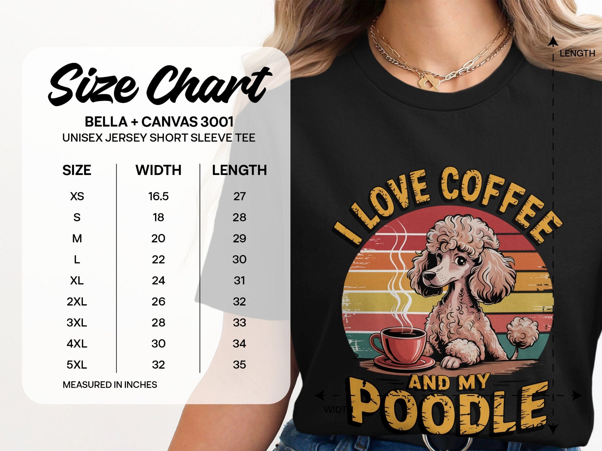 I Love Coffee and My Poodle Graphic Short Sleeve product