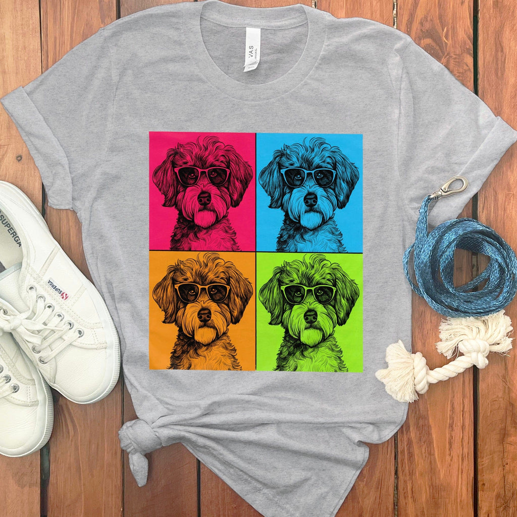 Pop Doodle T-Shirt in Athletic Heather / S by Puppy Jo