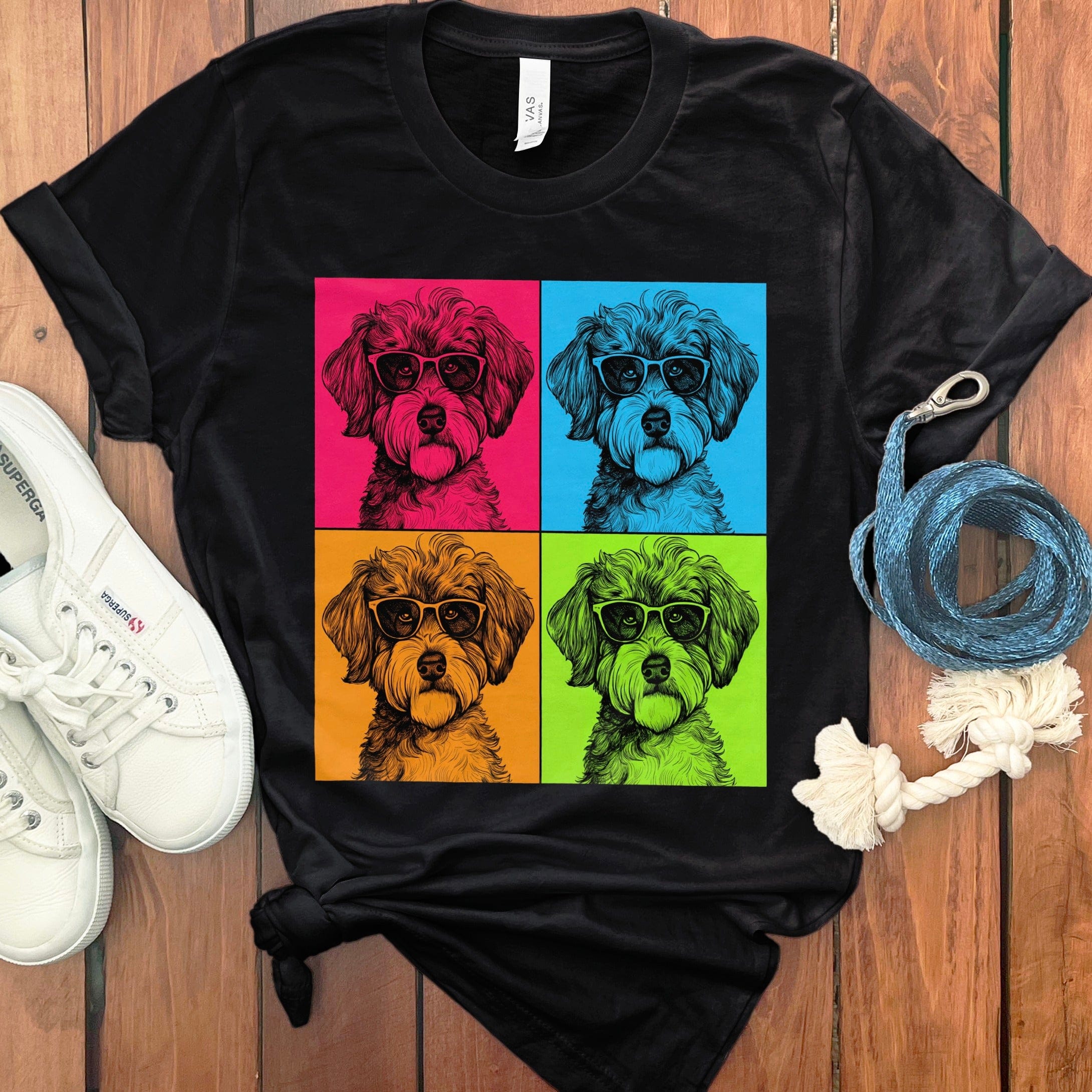 Pop Doodle T-Shirt in Black / S by Puppy Jo