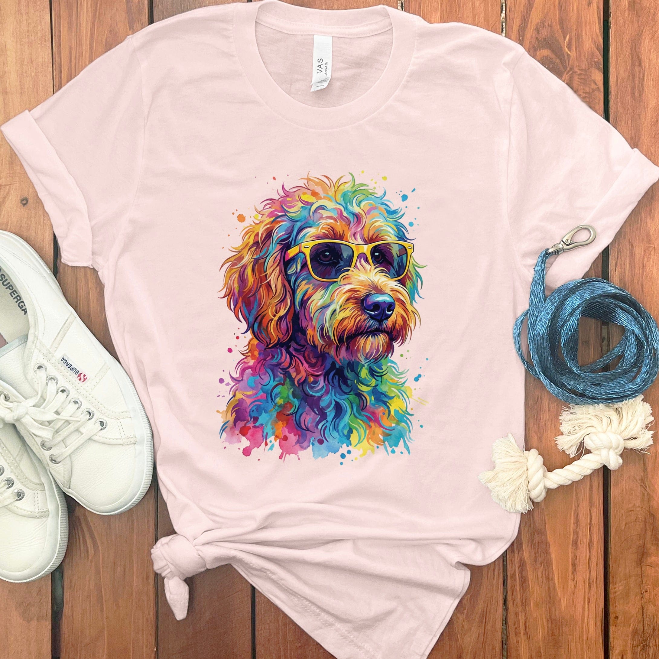 Pop Doodle T-Shirt in Soft Pink / S by Puppy Jo