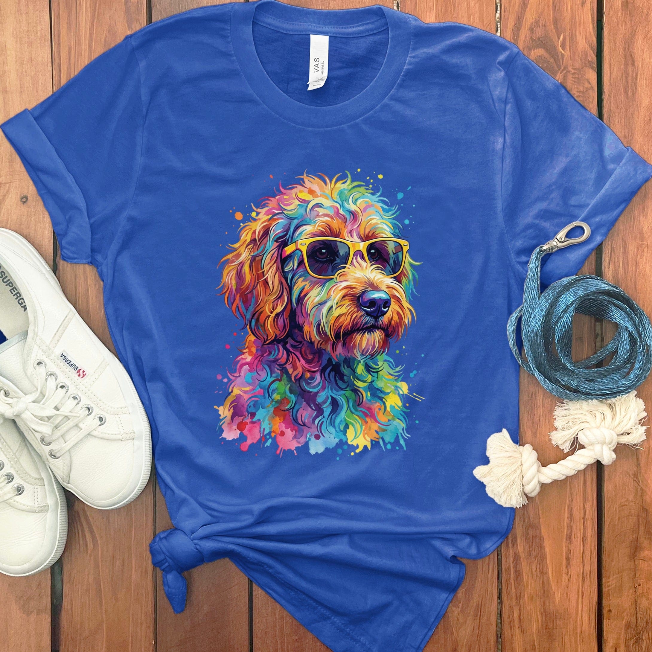 Pop Doodle T-Shirt in True Royal / S by Puppy Jo