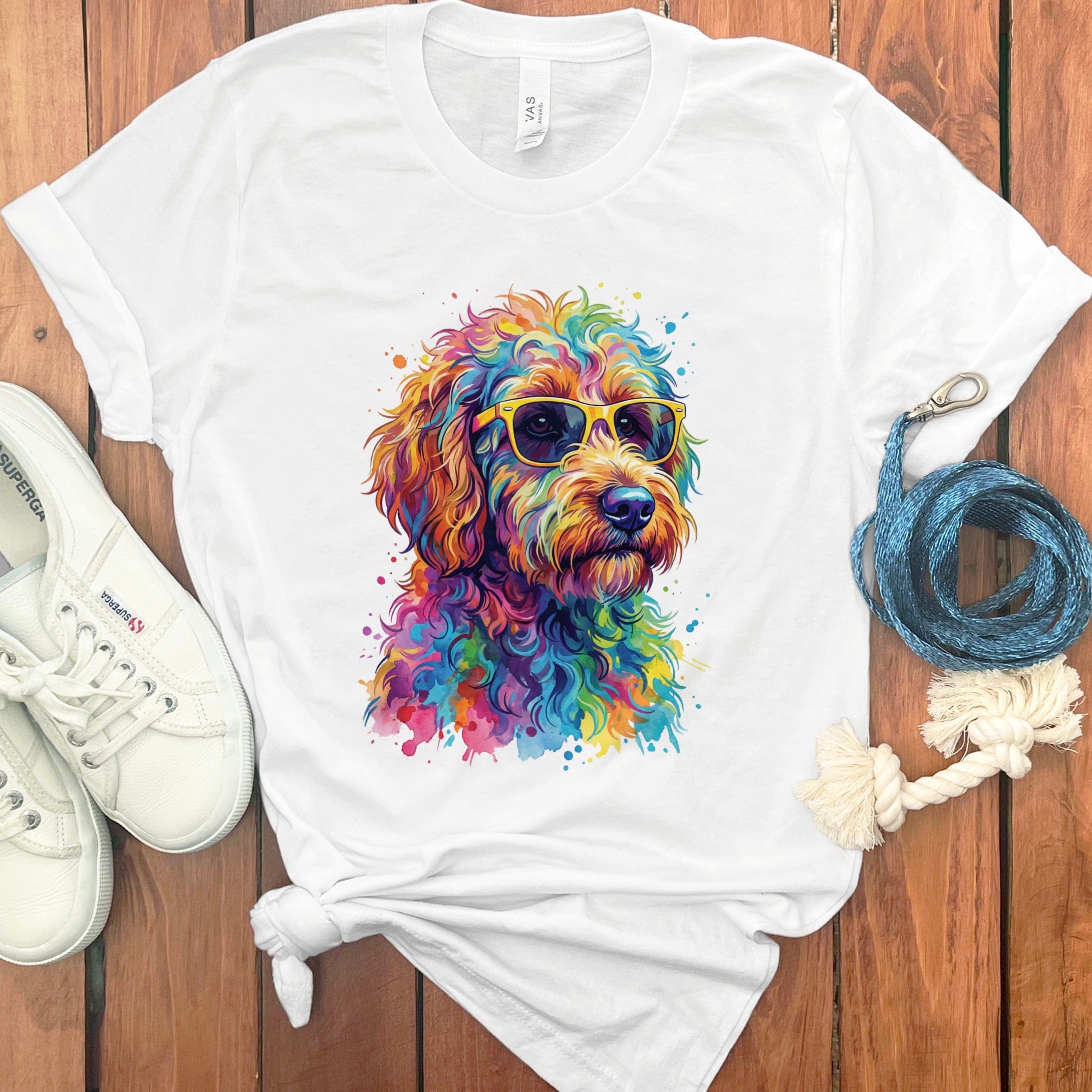 Pop Doodle T-Shirt in White / S by Puppy Jo