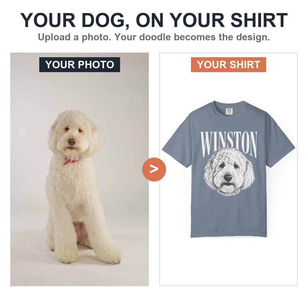 Your dog, on your shirt