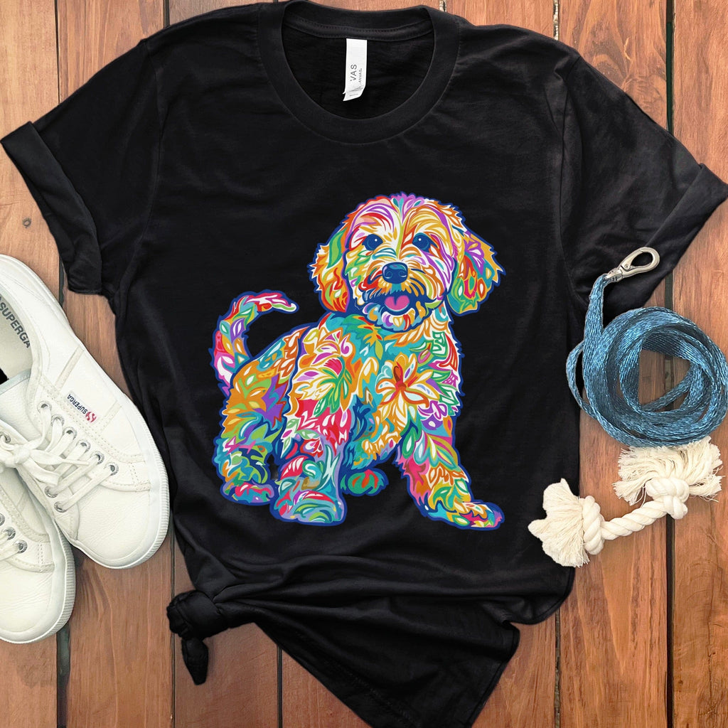 Preppy Doodle T-Shirt in Black / S by Puppy Jo