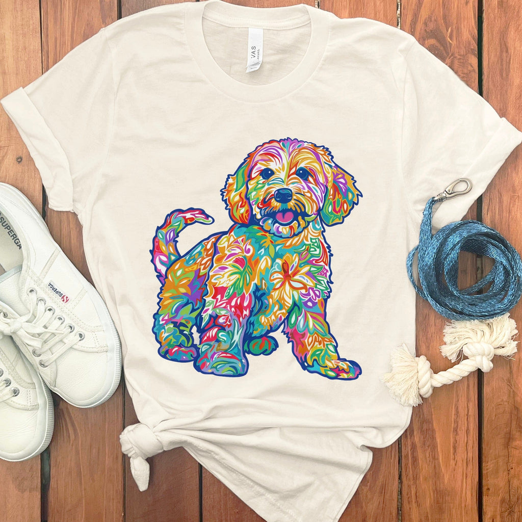 Preppy Doodle T-Shirt in Natural / S by Puppy Jo