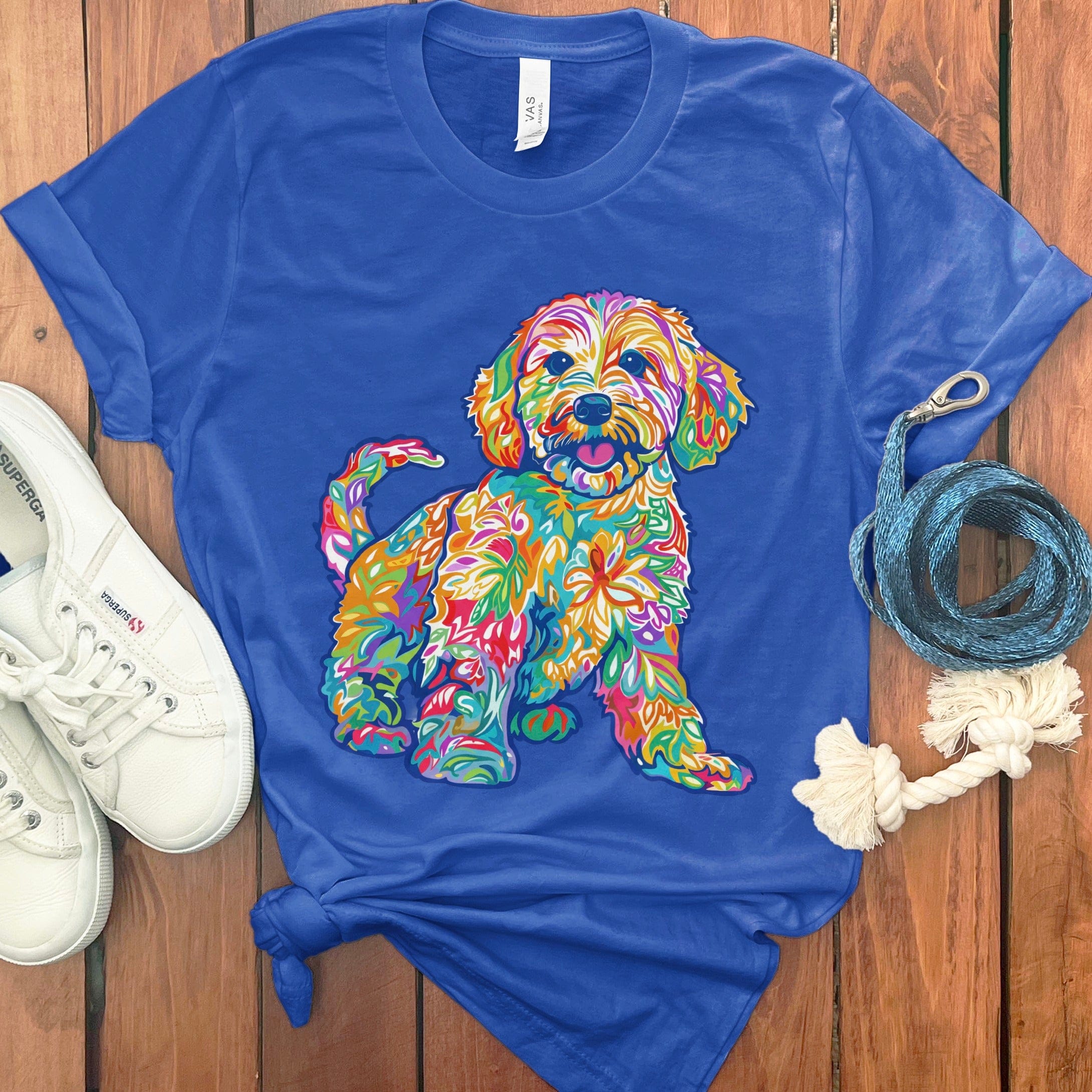 Preppy Doodle T-Shirt in True Royal / S by Puppy Jo
