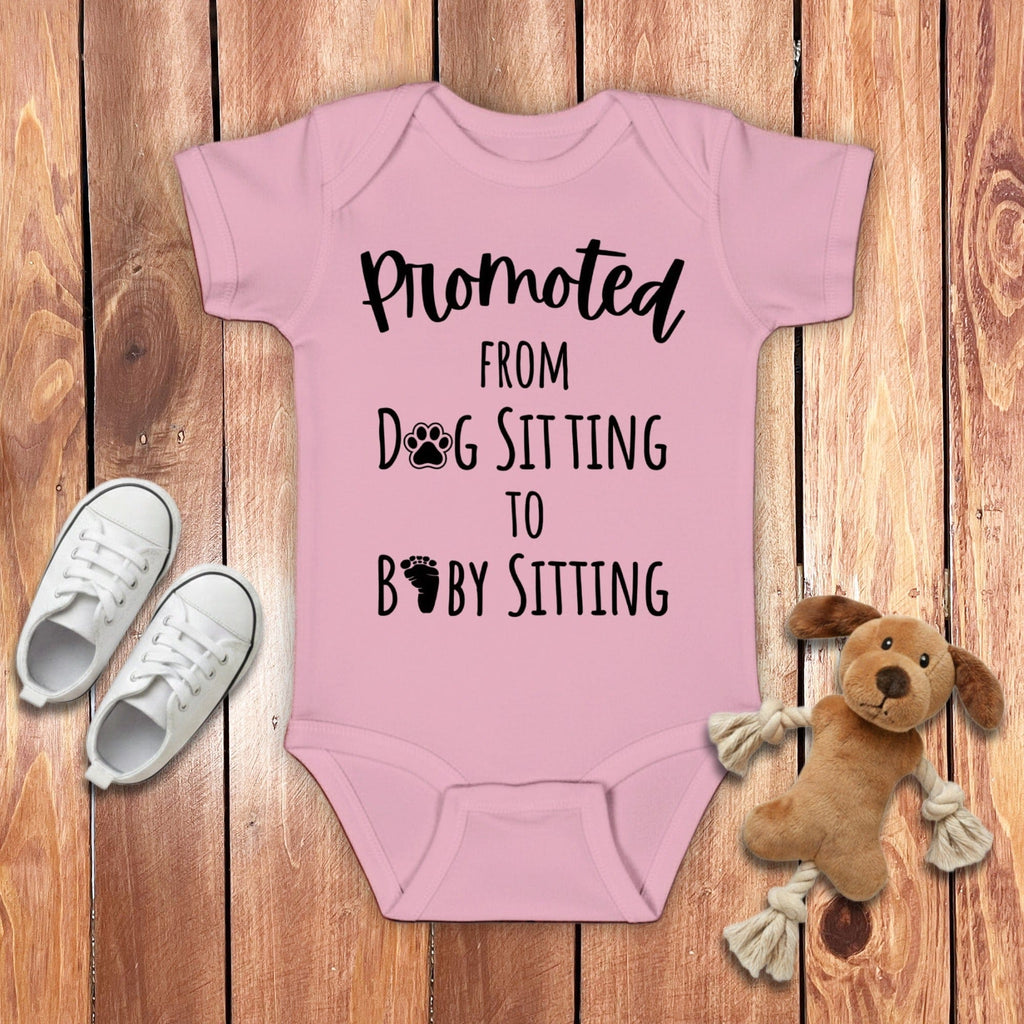 Promoted New Baby Bodysuit in Pink / 6M by Puppy Jo