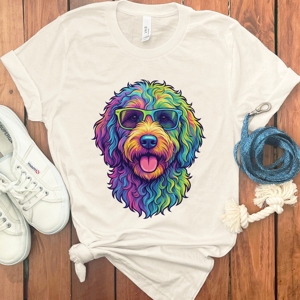 Psychedelic Cool Doodle T-Shirt in Natural / S by Puppy Jo