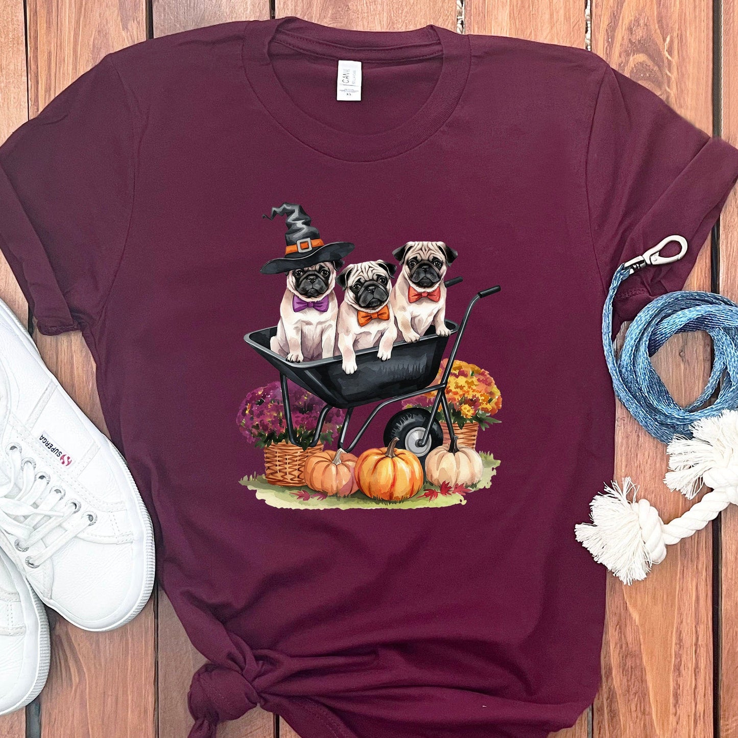 PUG HALLOWEEN T-SHIRT