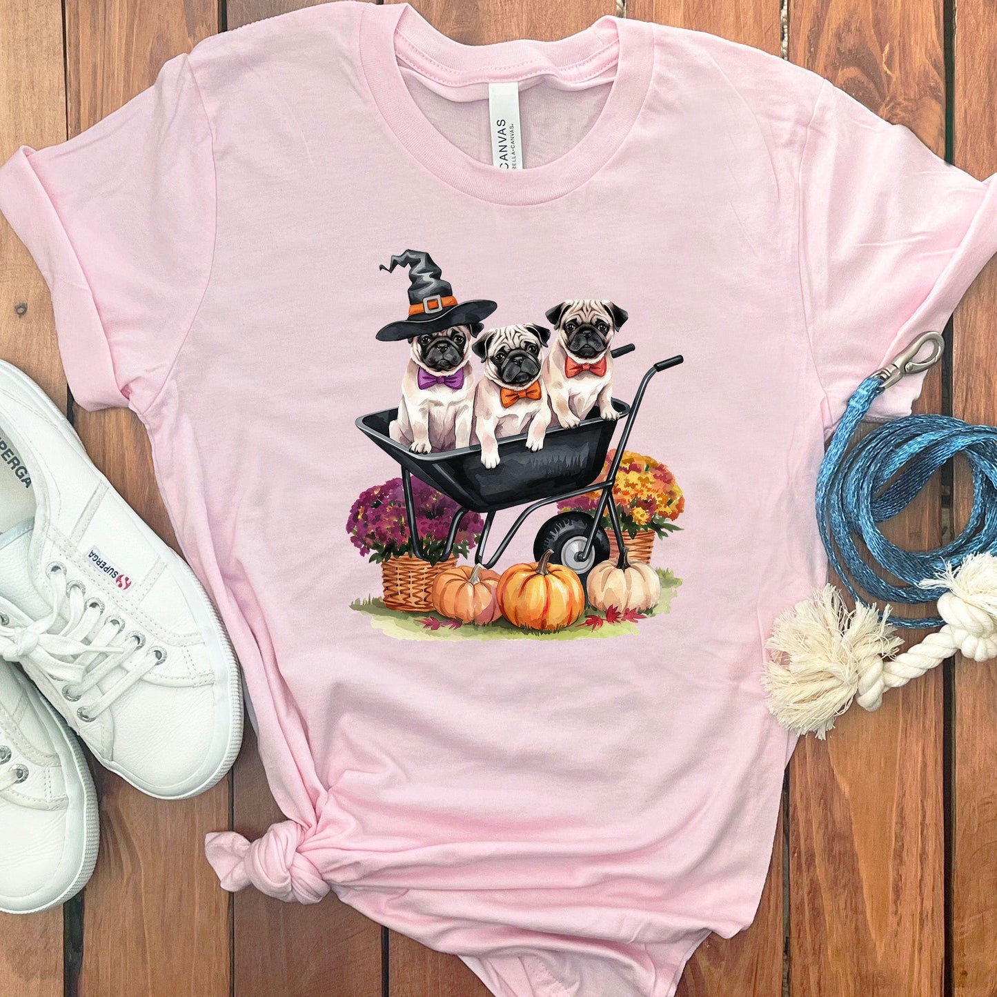PUG HALLOWEEN T-SHIRT