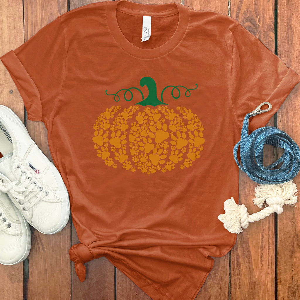 Pumpkin Dog Lover T-Shirt in Autumn / S by Puppy Jo