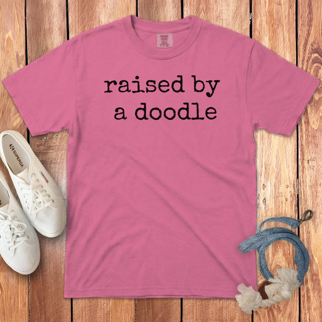Raised Doodle Signature T-Shirt in Crunchberry / S by Puppy Jo