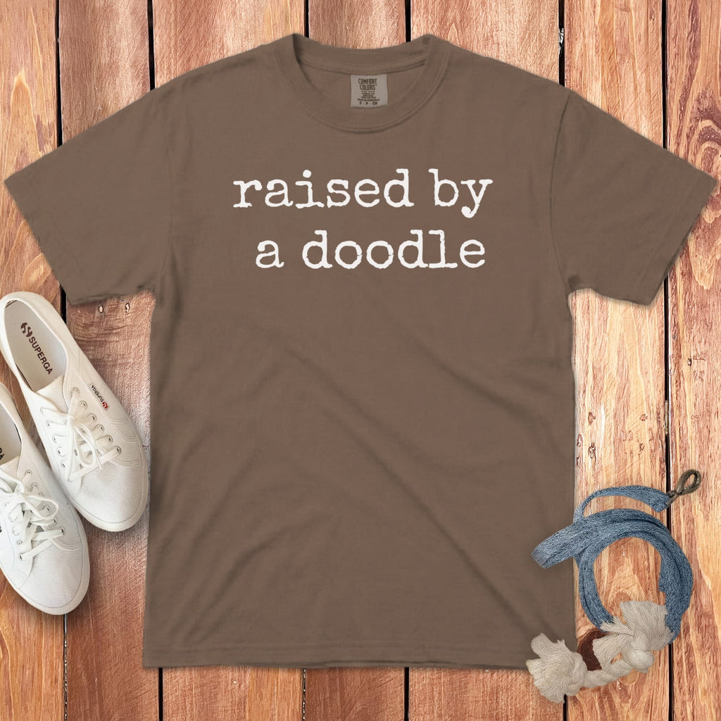 Raised Doodle Signature T-Shirt in Espresso / S by Puppy Jo