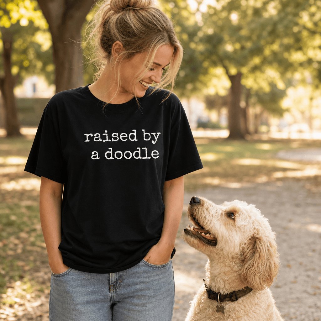Raised Doodle Signature T-Shirt in by Puppy Jo