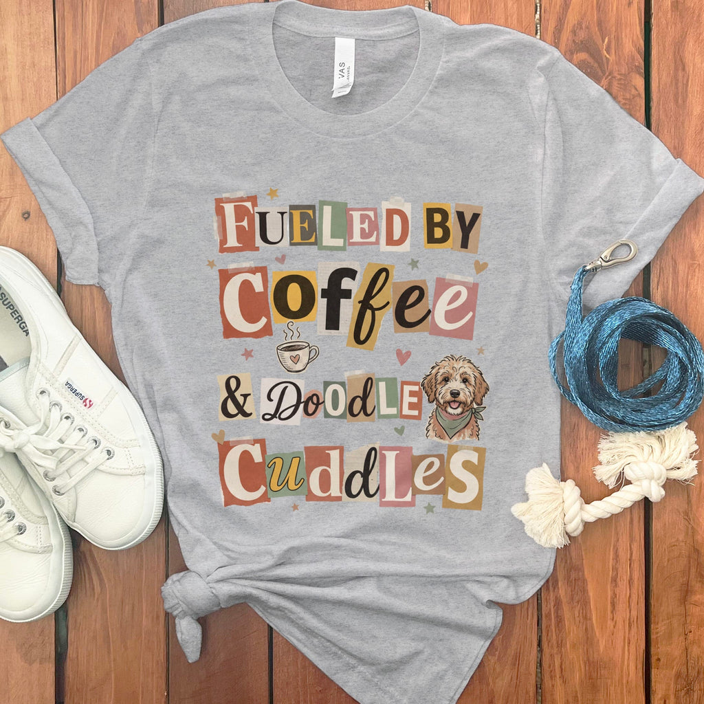 Ransom Fueled Doodle T-Shirt in Athletic Heather / S by Puppy Jo