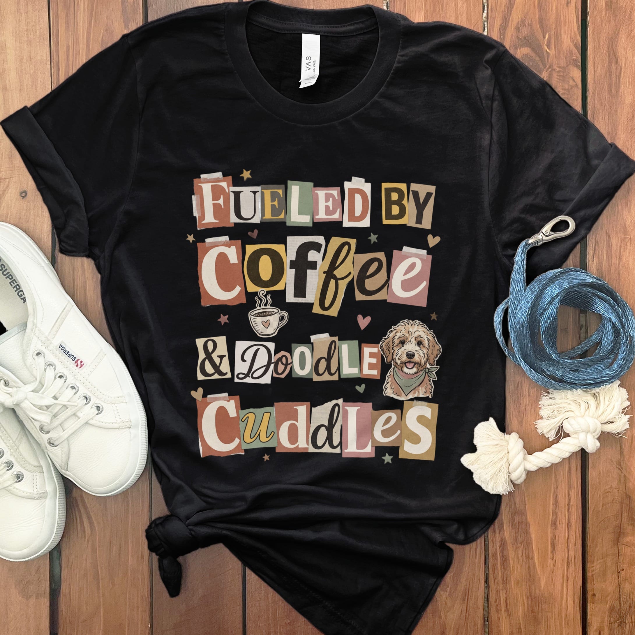 Ransom Fueled Doodle T-Shirt in Black / S by Puppy Jo