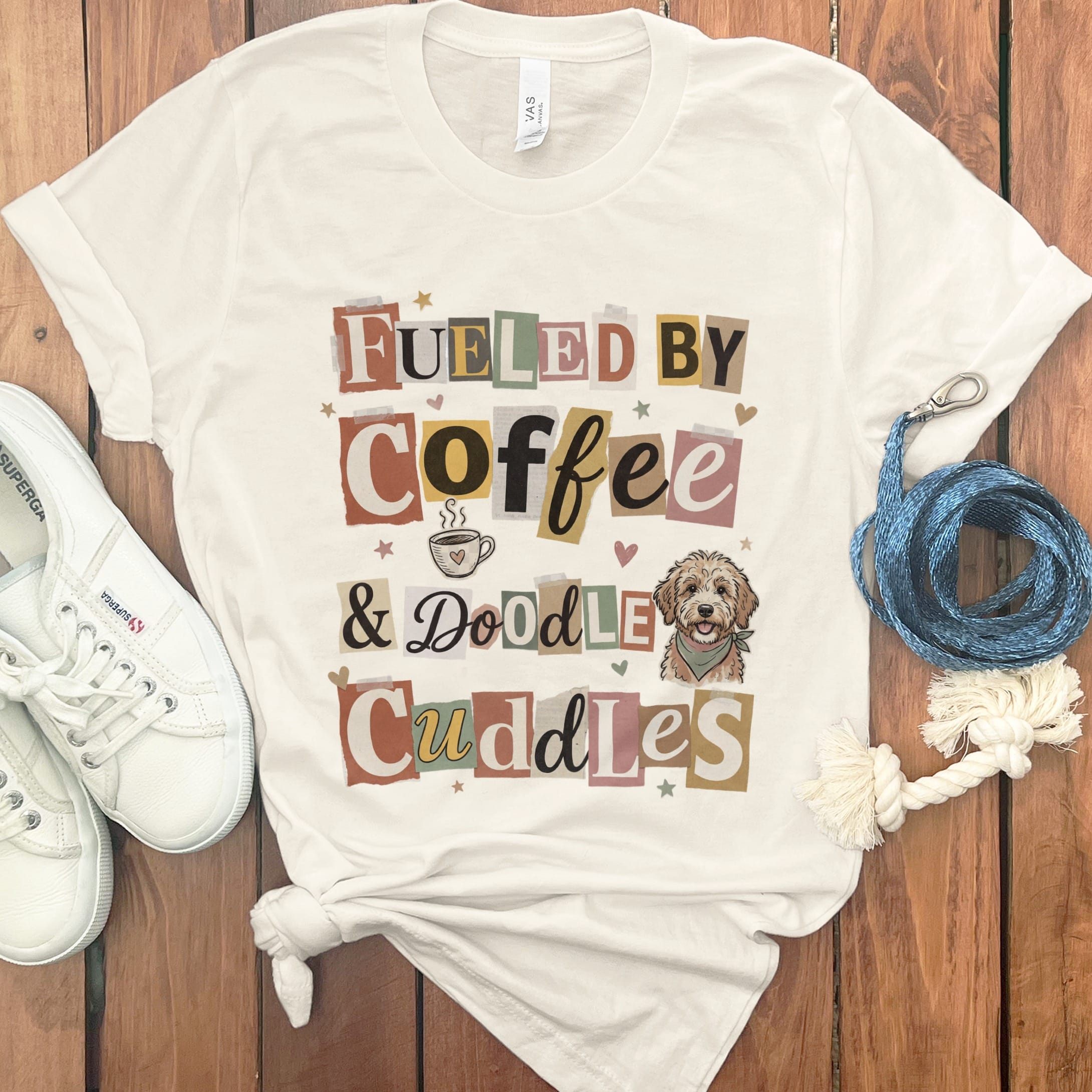 Ransom Fueled Doodle T-Shirt in Natural / S by Puppy Jo
