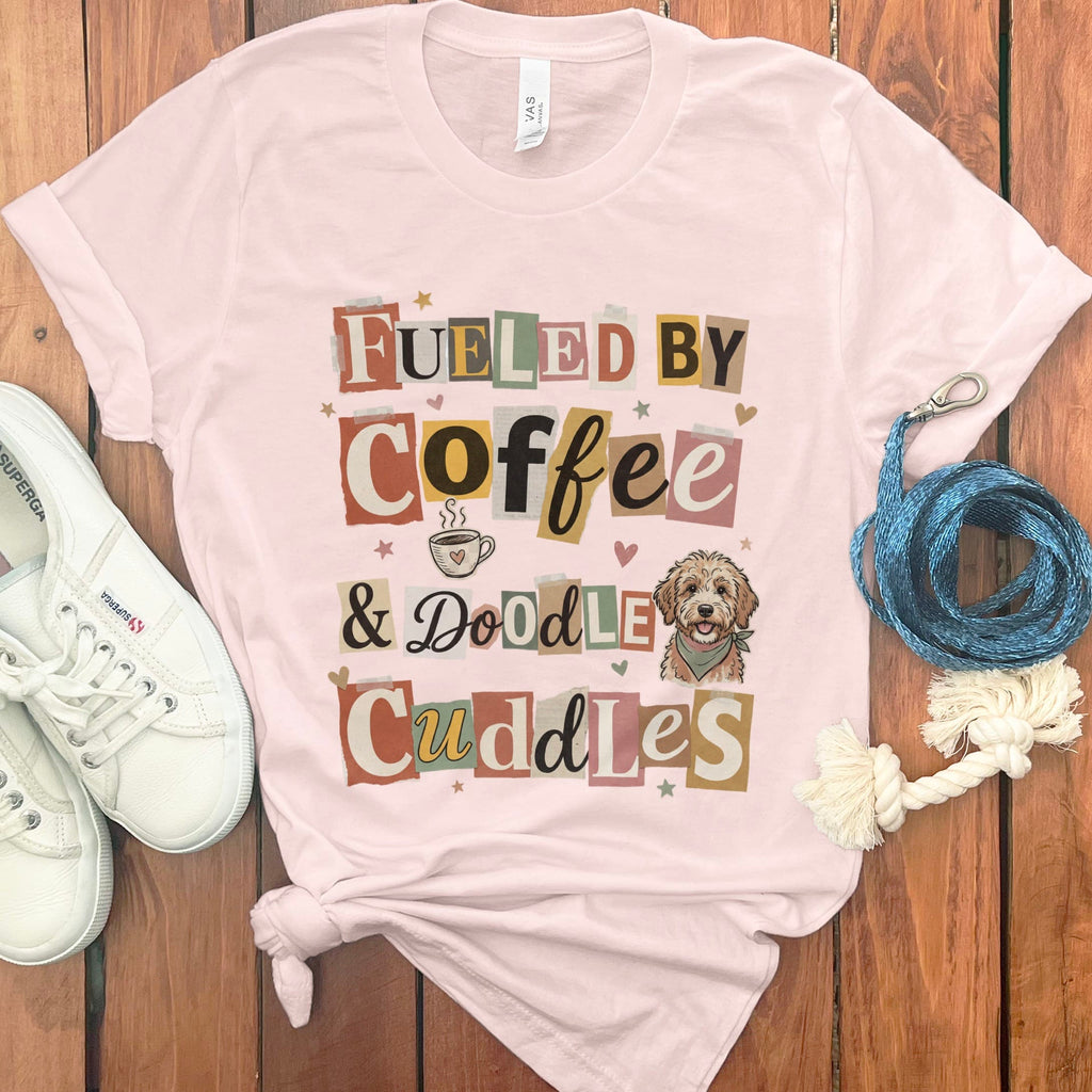 Ransom Fueled Doodle T-Shirt in Soft Pink / S by Puppy Jo