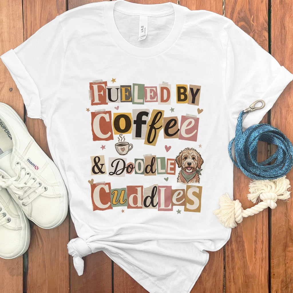 Ransom Fueled Doodle T-Shirt in White / S by Puppy Jo