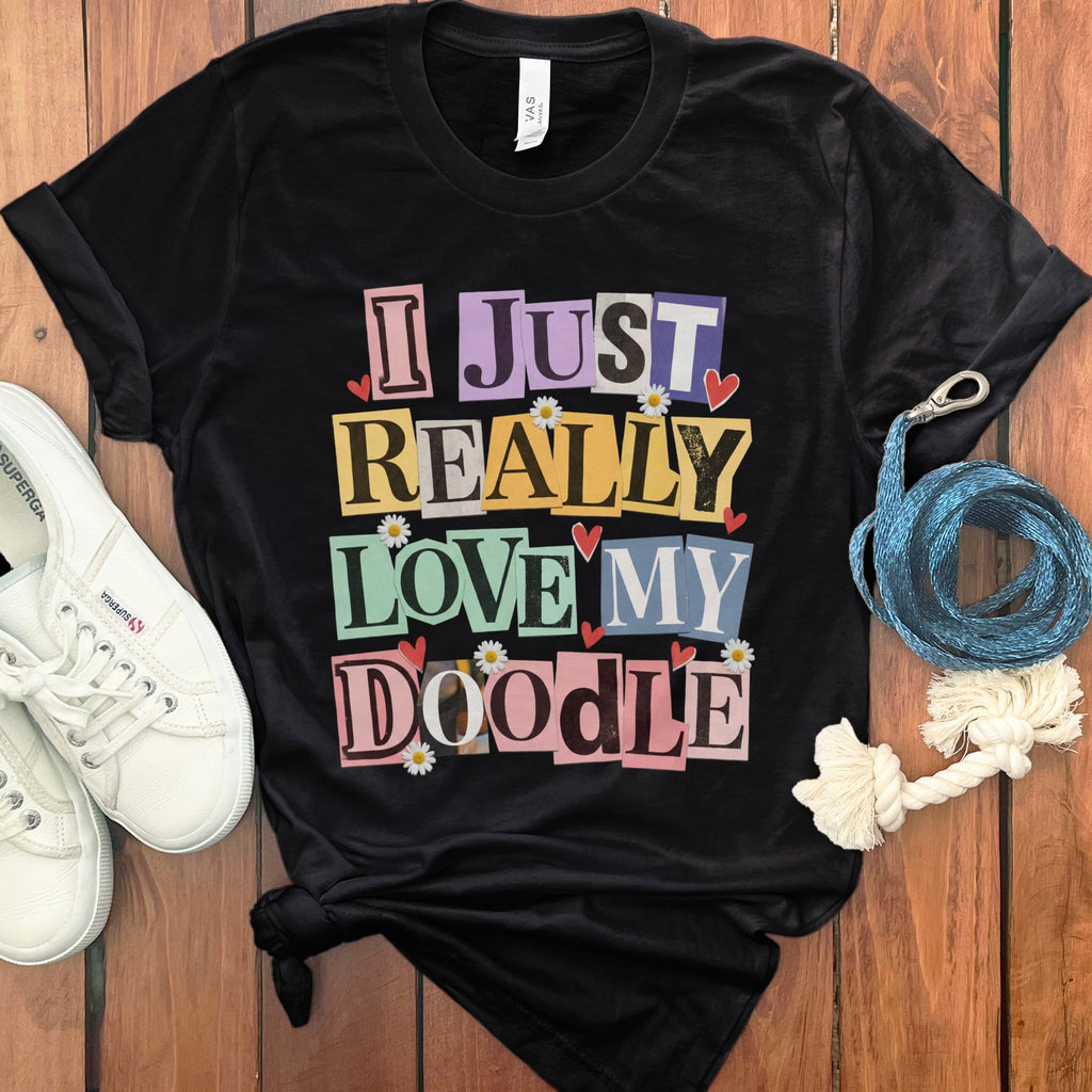 Ransom Love Doodle T-Shirt in Black / S by Puppy Jo