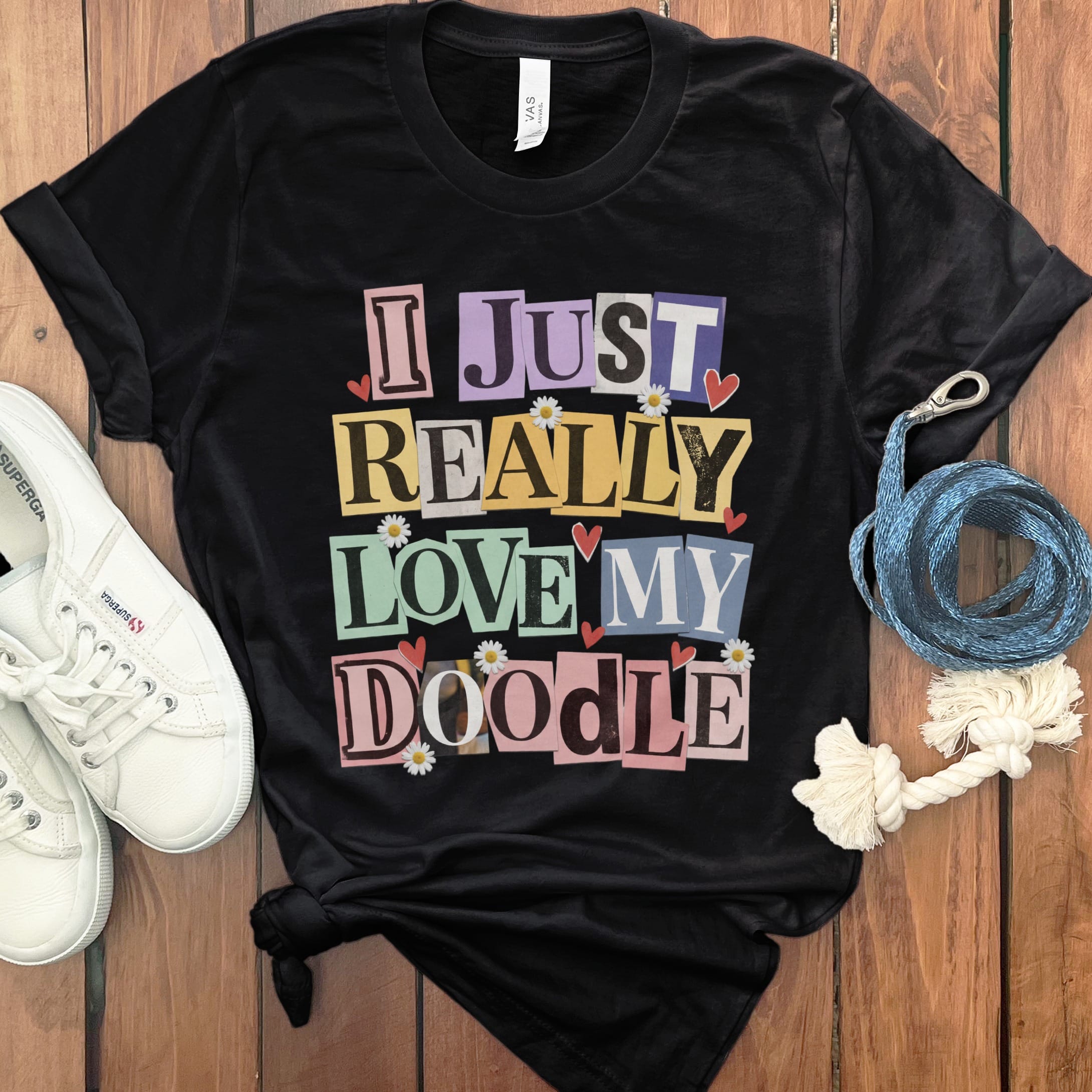 Ransom Love Doodle T-Shirt in Black / S by Puppy Jo